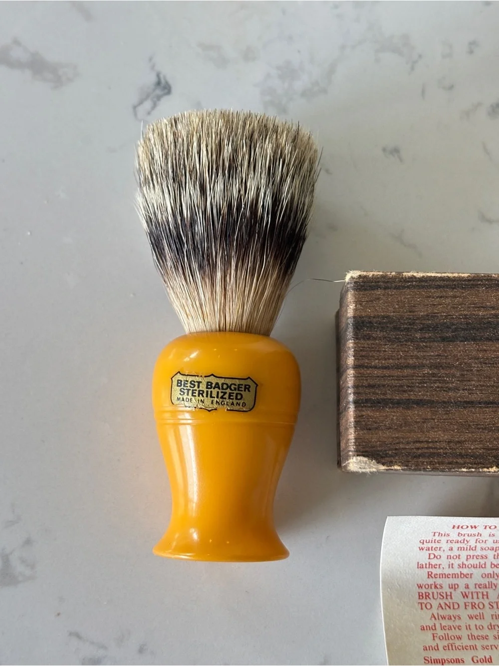 Vintage Simpson “Best Badger” Shaving Brush